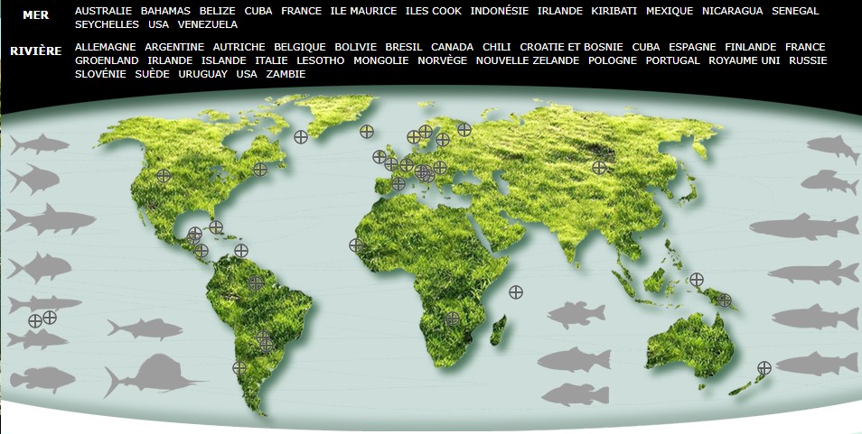 Destinations de pêche de l'agence de voyage Planet Fly Fishing